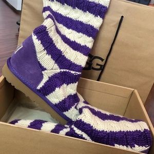 Stripe Cable Knit Uggs